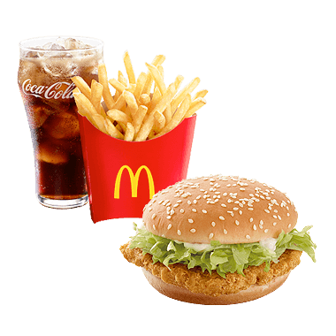 Calories in McChicken Meal with fries and drink