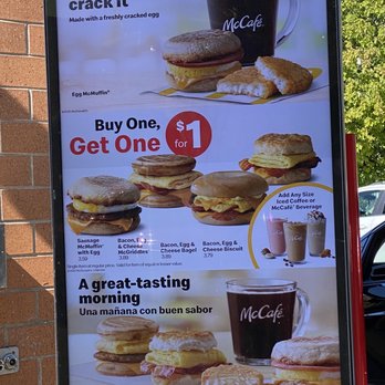 Here is the McDonald's Breakfast Menu with Prices